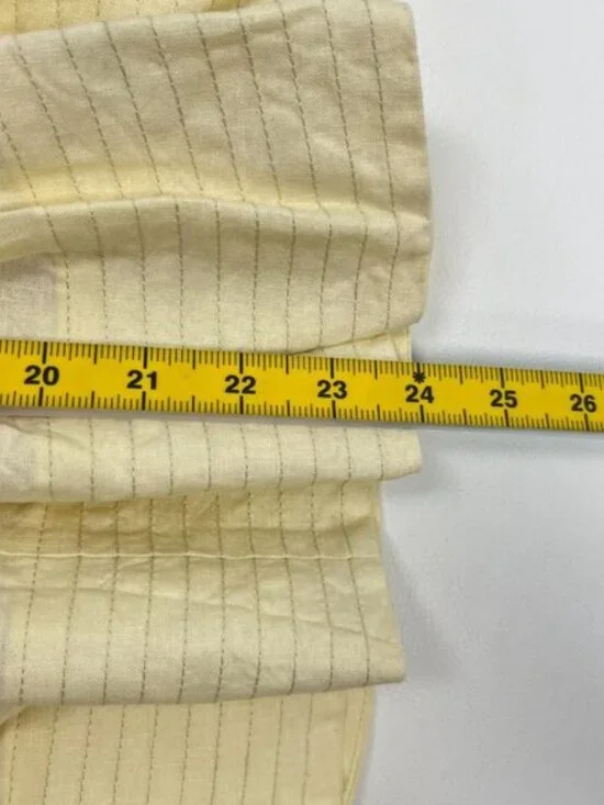 NWOT Farm Rio Lea One Shoulder Off-White Linen Blend Mini Dress Size L 3D Petal - Picture 14 of 15